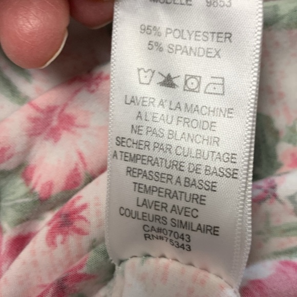 Lucy & Laurel NWOT Soft Summer PJ Set, Adjustable Straps, Stretch, Floral - Picture 9 of 15